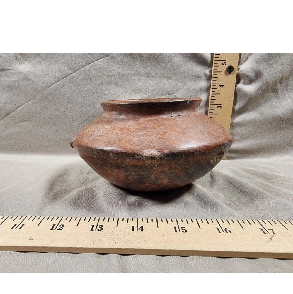 Rare Pre-Columbian Narino Capuli Cultural Complex Discus Shaped Pottery Vessel